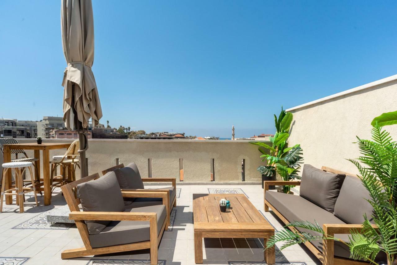 Duplex With Sea View Terrace Above The Flea Market Tel Aviv Exterior photo